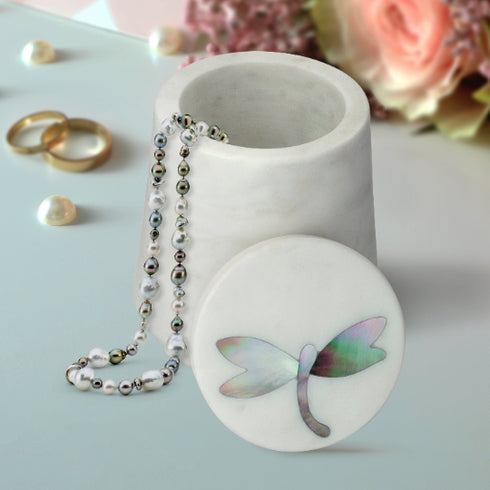 White Marble Jewellery Box